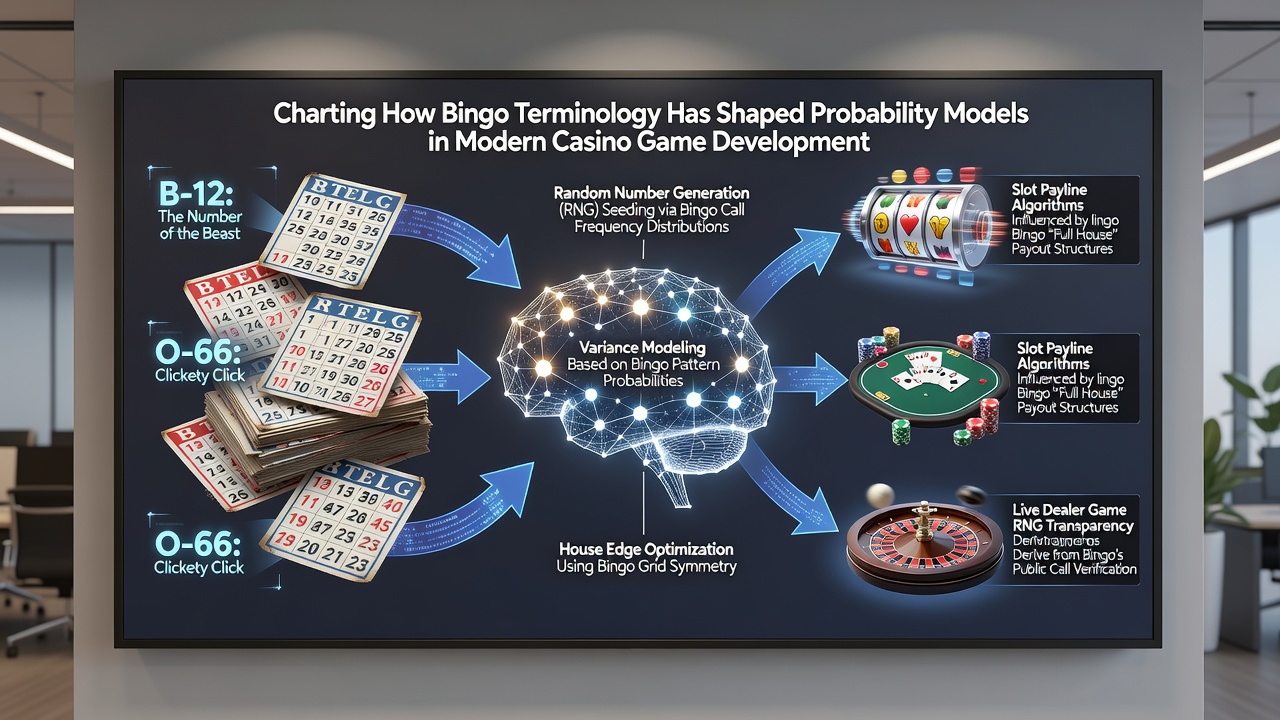Flowchart illustrating bingo-inspired probability pathways in slot development